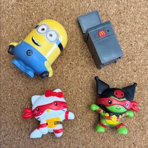 McDonald's Minion & Hello Kitty Teenage Mutant Ninja Turtles Action Figures